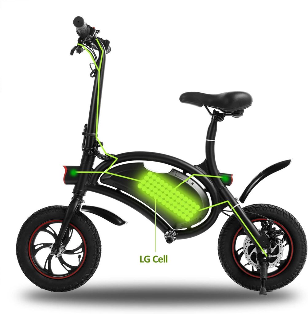 Best electric bike under 500 - shaofu Folding Electric Bike– 350W 36V Electric Bicycle Waterproof E-Bike with 15 Mile Range, Collapsible Frame, and APP Speed Setting Black - Image 1