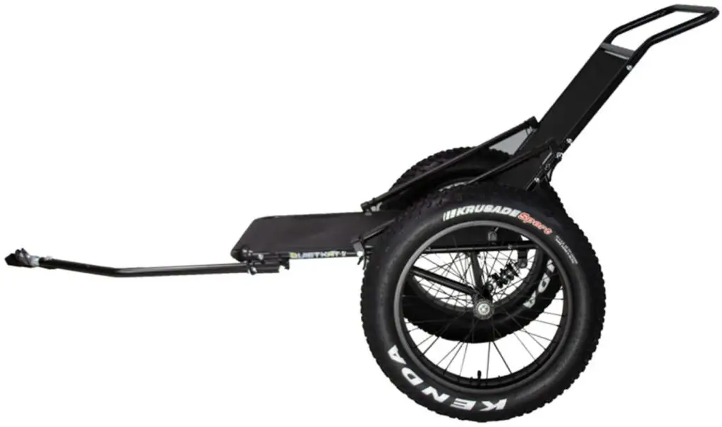 QuietKat Two Wheel Game Cart, FatTire Off Road Cargo Trailer for Extra Storage While Hunting, Fishing, Exploring Backcountry