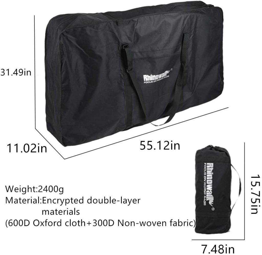 Folding bike case - Verpiason Folding Bike Carry Bag for 26-29 inch Folding Bike MTB Road Bike Transport Carrying Case - Image 1