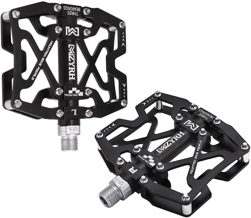 Gravel bike pedals - MZYRH Mountain Bike Pedals, Ultra Strong Colorful CNC Machined 9/16