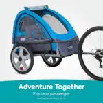 Instep bike trailer reviews - Instep Bike Trailer for Toddlers, Kids, Single and Double Seat, 2-In-1 Canopy Carrier, Multiple Colors Blue Double Seat - Image 1