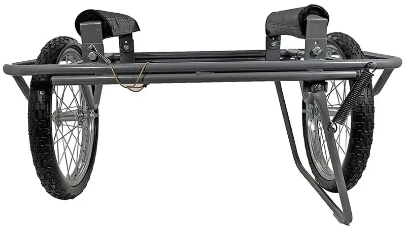 Paddle board bike trailer - Seattle Sports Paddleboy ATC All-Terrain Center Kayak and Canoe Dolly Carrier Cart, Grey, Large - Image 1