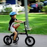 Kid cycling