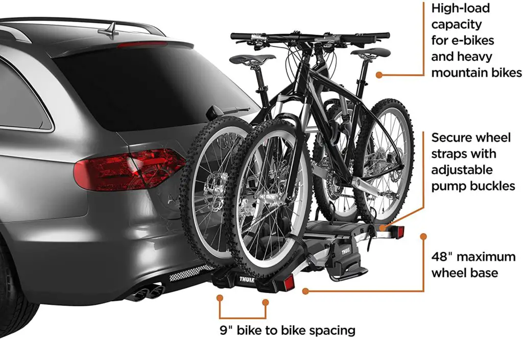 Best bike rack for prius - Thule EasyFold XT 2 Hitch Bike Rack, Black - Image 1