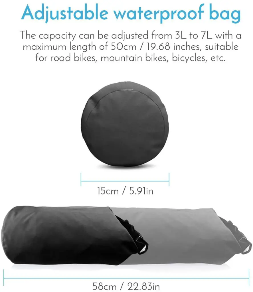 Ultralight bikepacking - Lixada Bike Handlebar Bag Waterproof Bicycle Front Bag Bike Pannier Bag Large Capacity MTB Bike Phone Holder Road Bike Frame Tube Bag Bicycle Storage Bag Shoulder Bag Style1 - Image 1