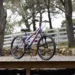 24 inch women's mountain bike - Huffy Hardtail Mountain Bike, Stone Mountain, 24 inch 21-Speed, Lightweight, Purple (74818) Purple 24 Inch Wheels/14 Inch Frame 21 Speed - Image 1