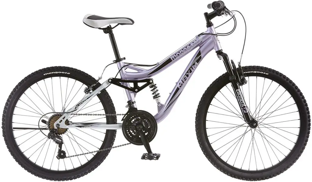 24 inch women's mountain bike - Mongoose Maxim Girls Mountain Bike, 24-Inch Wheels, Aluminum Frame, 21-Speed Drivetrain, Lavender - Image 1