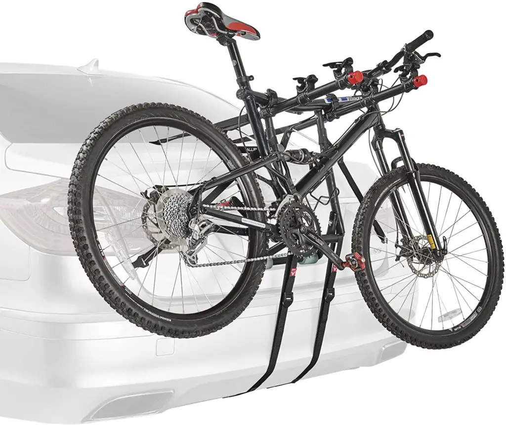 Bike rack for honda civic - Allen Sports Deluxe Trunk Mount 3-Bike Carrier, Model 103DN-R, Black - Image 1