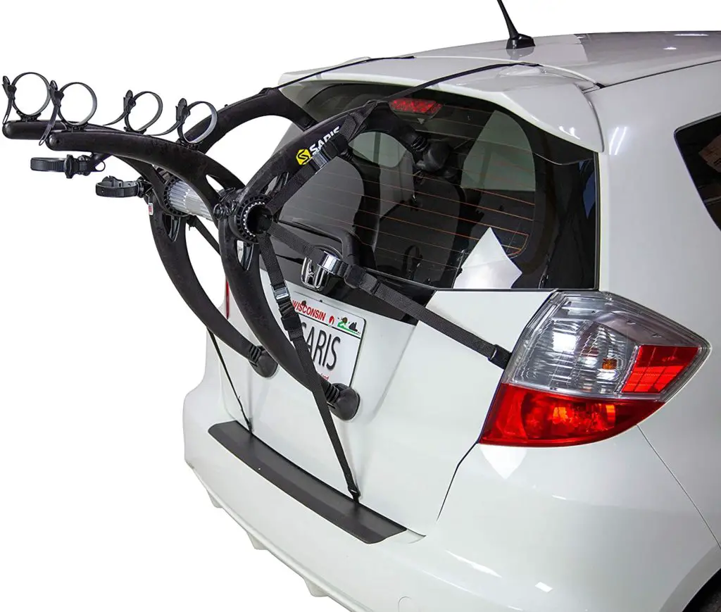 Honda crv bike rack - Saris Bones Car Bike Rack, Trunk or Hitch Carrier, Mount 2-4 Bicycles Bones Ex Trunk 2 Bike Carrier Black - Image 1