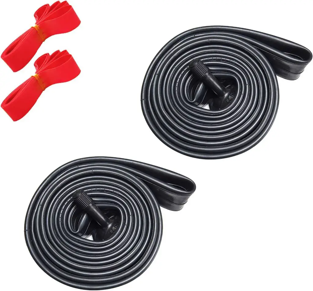 1. Crabtek Bike Inner Tube with Rim Strip