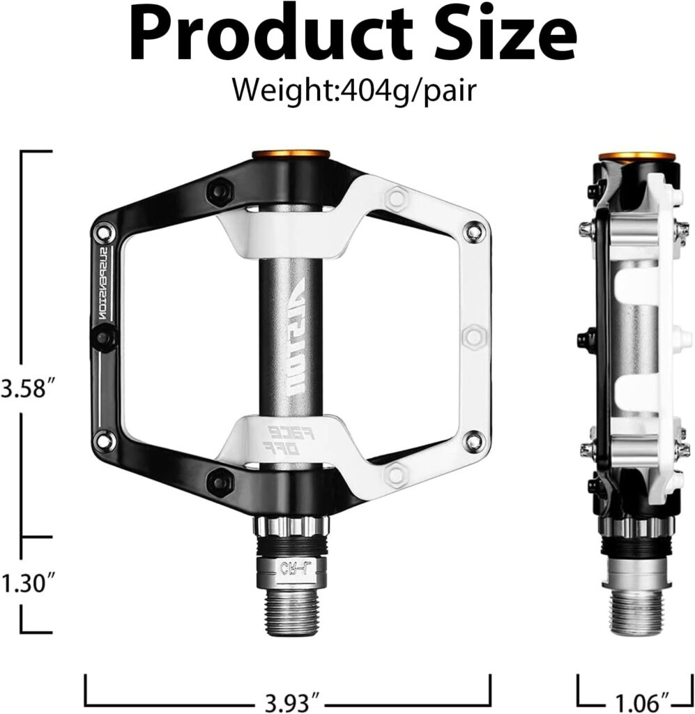 2. Alston Non-Slip Lightweight Mountain Bike Pedals