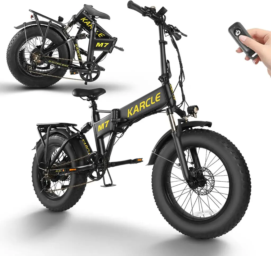 Karcle Electric Tire Folding Ebike for Adults