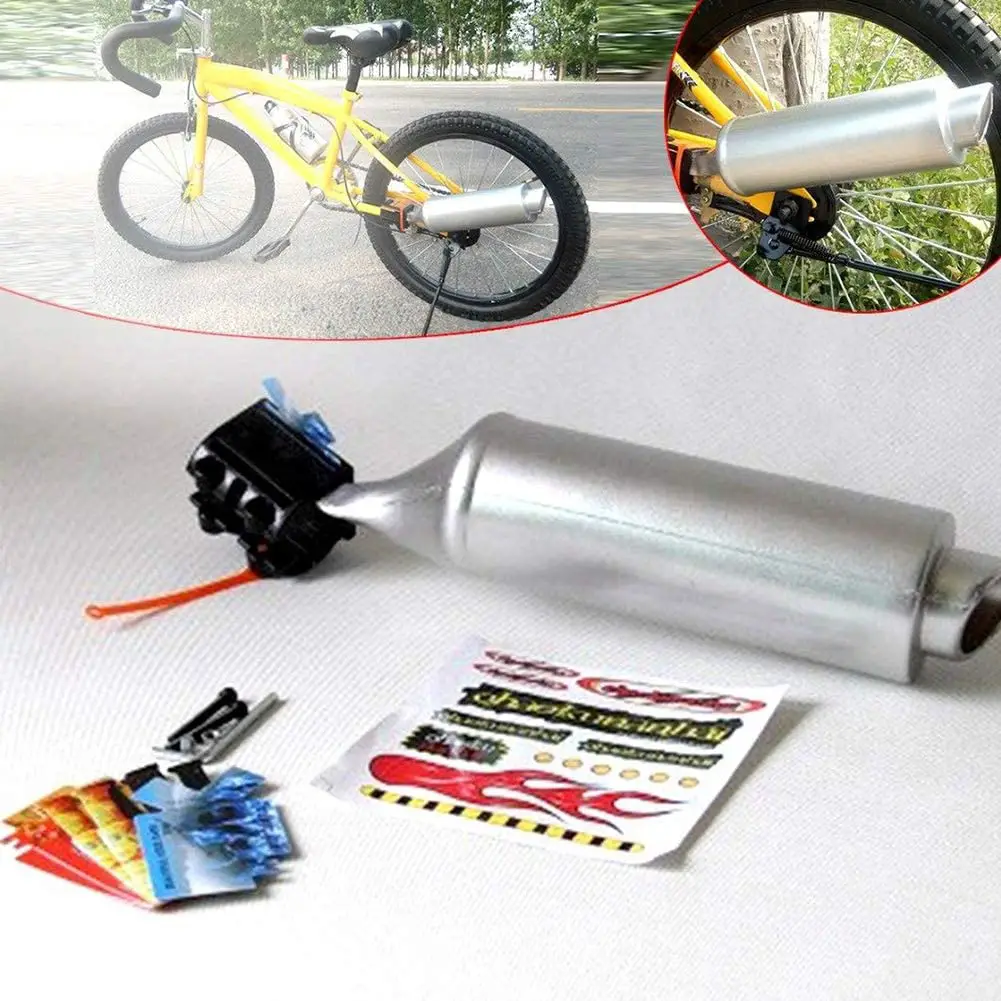 StepOK Bike Motorcycle Spoke Turbo Exhaust Pipe System